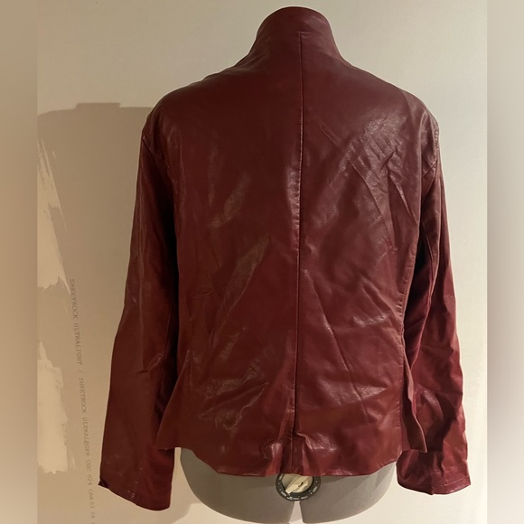 2XL Black Rivet Vegan Leather Jacket - Picture 3 of 6